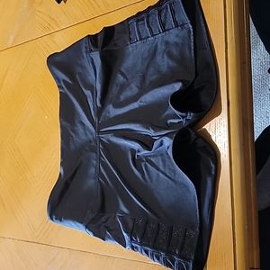 Pink Victoria Secret Ultimate black with sheer on the sides work out shorts